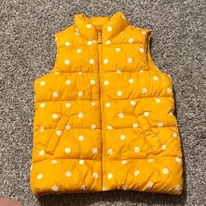 Old Navy Yellow Polka Dot Kids Vest